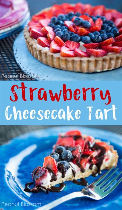 Strawberry Cream Cheese Tart Peanut Blossom