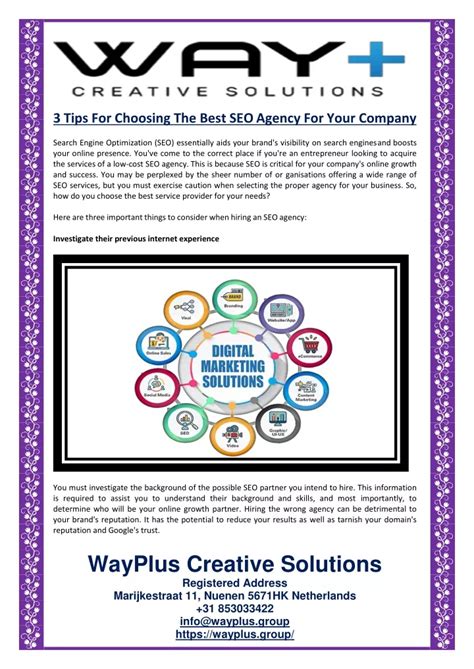 Ppt Tips For Choosing The Best Seo Agency For Your Company