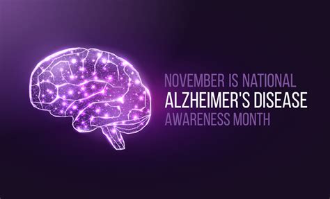 Alzheimers Disease Awareness Month Concept Banner Template With