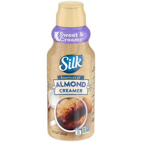 Silk Sweet And Creamy Almond Creamer 32 Fl Oz Delivery Or Pickup Near Me Instacart Almond