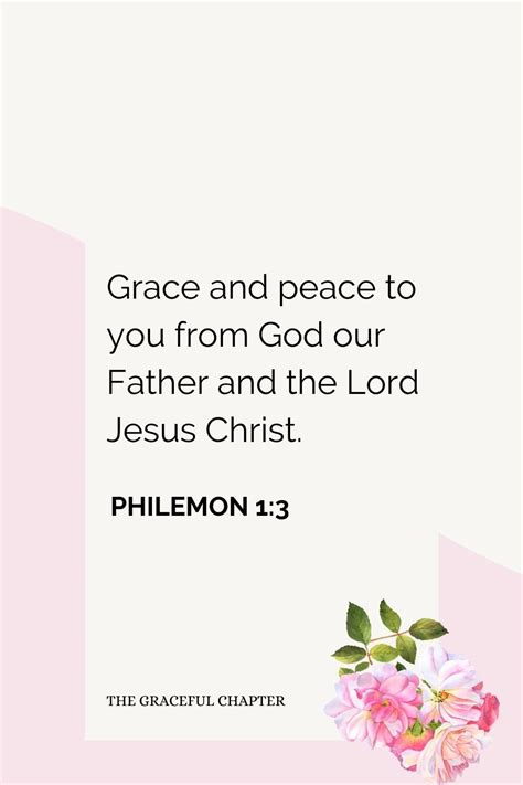 Grace And Peace To You From God Our Father And The Lord Jesus Christ