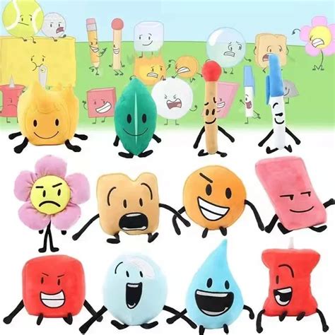 Battle For Dream Island Plush Doll Bfdi Toys Leafy Firey Flower