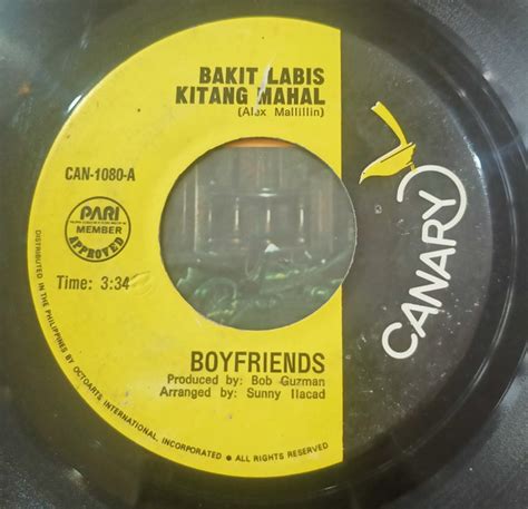 Boyfriends – Bakit Labis Kitang Mahal (1979, Vinyl) - Discogs