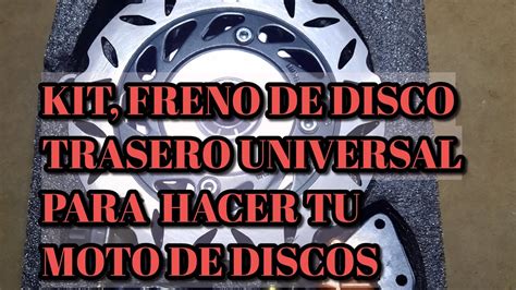 KIT FRENO DE DISCOS TRASERO UNIVERSAL PARA MOTOS ADACTAR YouTube