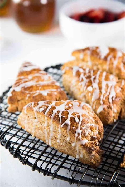 Orange Whole Wheat Scones With Honey The Flavor Bender