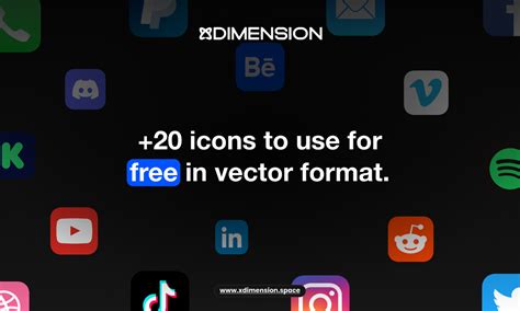 Icon pack | App social | Figma