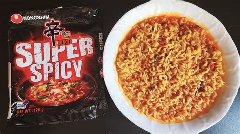 Nongshim Shin Red Super Spicy Ramen Review 🌶️🌶️ Youtube