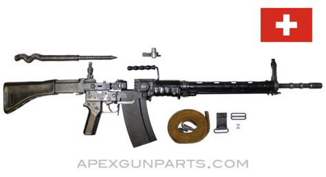 Stgw 57 Parts Kit, 24" Barrel, w/ Bipod, Swiss, Matching, 7.5x55 *Very ...