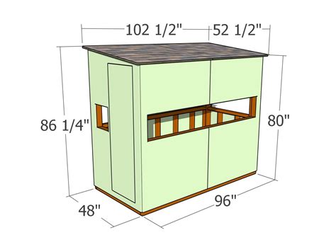 Deer box stand plans – dimensions | MyOutdoorPlans