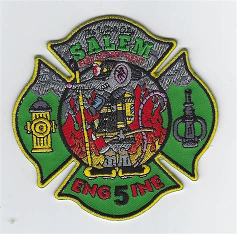 Massachusetts Salem Fire Department Patch Engine 5 Halloween | Etsy