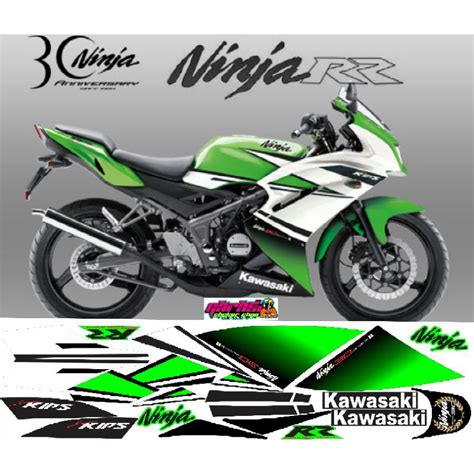 Jual Stiker Striping Kawasaki Ninja Rr New Anniversary Printing