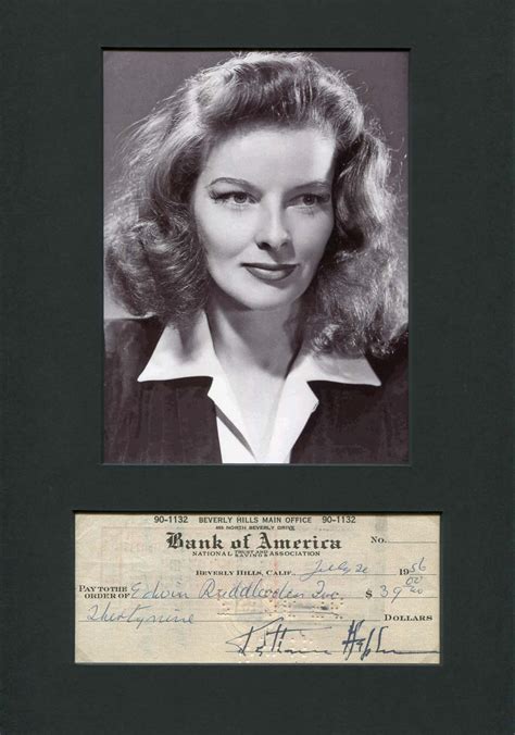 Katharine Hepburn Autograph Signed Documents By Katharine Hepburn Autograph Signed By Author