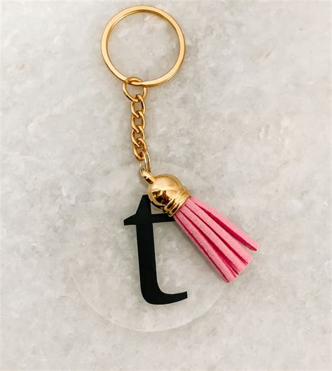 Initial keychain | Etsy