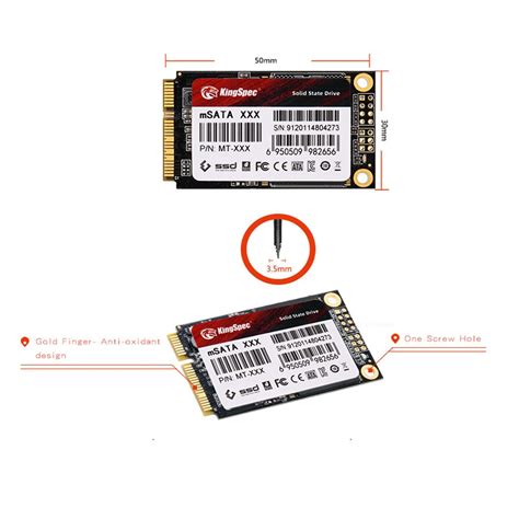 KingSpec MSATA SSD 128gb 256gb 512GB MSATA SSD 1TB 2TB HDD For Desktop