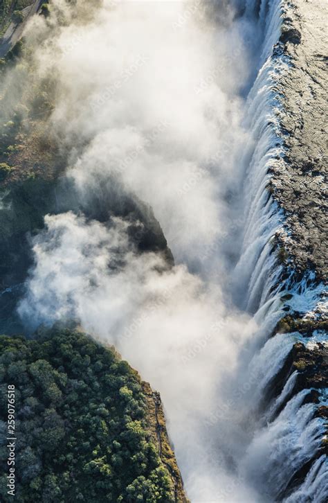 The Victoria Falls Is The Largest Curtain Of Water In The World The