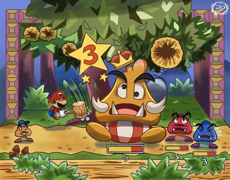 Mario Vs The Goomba King By Devondorseyart On Deviantart