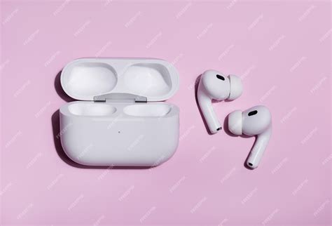 Premium Photo New Apple Airpods Pro 2nd Generation On Blue Color