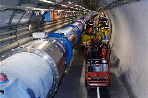 Lowering The Rescue Equipment Into The LHC Tunnel And Navigating