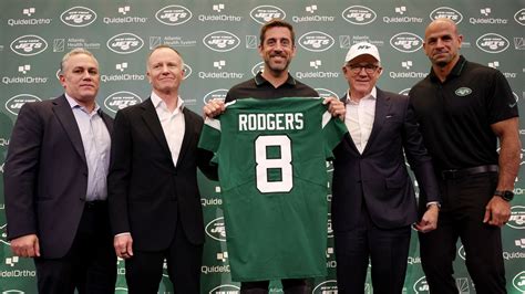 Aaron Rodgers introduced as New York Jets quarterback: 'This is a ...