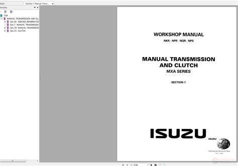 Isuzu Npr Nkr Nhr N Series Workshop Repair Manual Cooljfiles