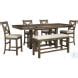 Moriville Grayish Brown Extendable Counter Height Dining Table