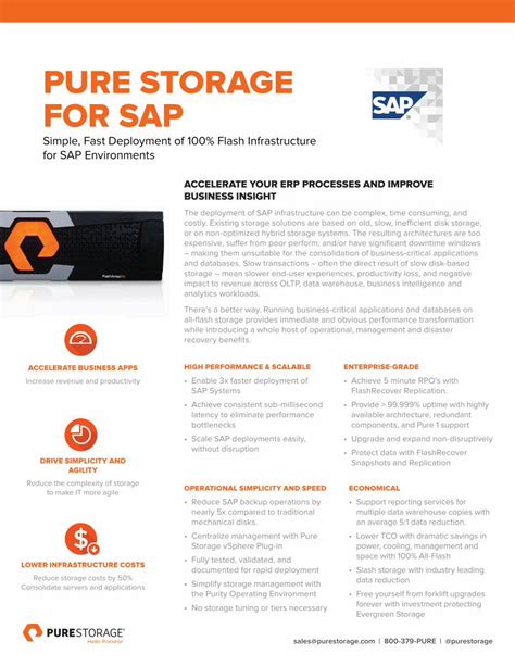 Pdf Sap Datasheet For All Flash Storage Homogeneous System Copy Of