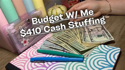 410 Cash Stuffing Budget W Me Side Income Sinking Funds Youtube