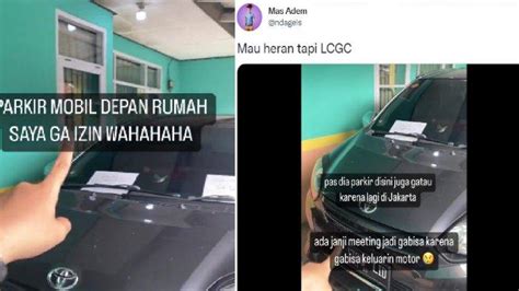 Video Viral Twitter Aksi Tetangga Parkir Mobil Di Teras Rumah Orang