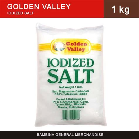 Golden Valley Iodized Salt 1kg Lazada Ph