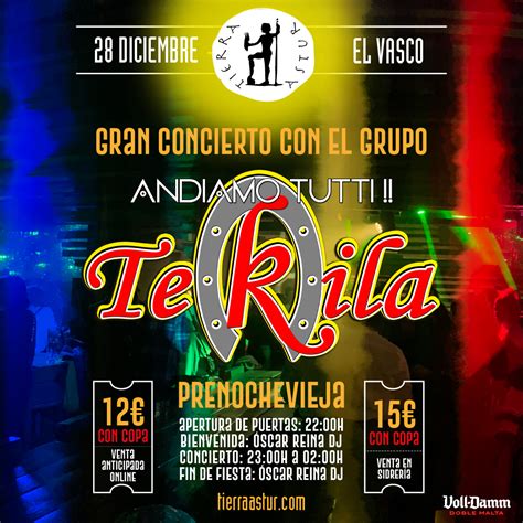 ADELANTA LA NOCHEVIEJA CON GRUPO TEKILA Tierra Astur El Vasco