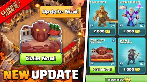 New League Skins New Scenery In Cwl Shop In Clash Of Clans Coc New