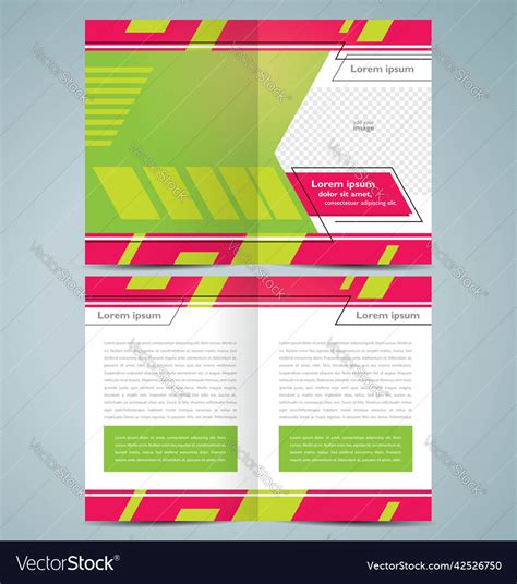 Brochure design booklet template geometric Vector Image