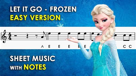 Bảng nhạc Let It Go Nhấn vào đây để tải về miễn phí ngay