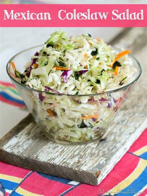 Fresh Mexican Coleslaw Salad - Intentional Hospitality