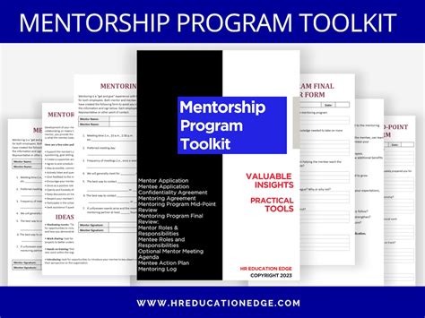 Mentoring Program Toolkit Mentor Mentee Resources Worksheets Smart