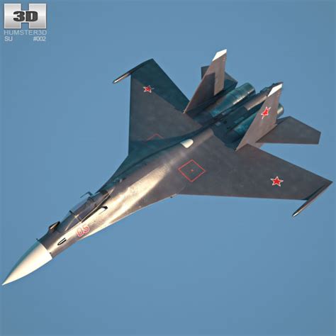 Sukhoi Su-35 3D model - Aircraft on Hum3D