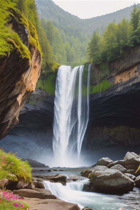 Waterfall cave | Waterfall, Nature, Forest