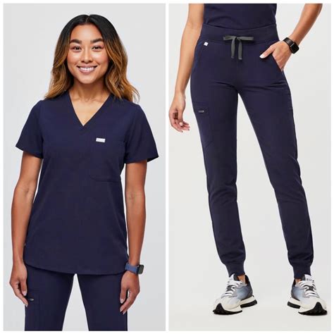 Figs Scrubs Set Catarina Zamora In Navy Men S Fashion Activewear On