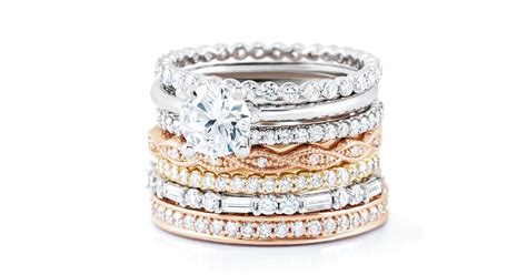 Three Ways To Wear Stackable Rings Stackable Wedding Bands Stacked