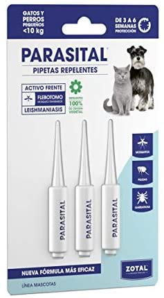 Zotal Parasital Pipetas Perros Pequeños y Gatos hasta 10 kg Por el perro