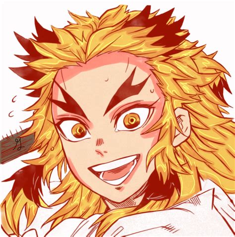 Rengoku Pfp Rengoku Kyoujurou Manga Colored Drawings Slayer Anime