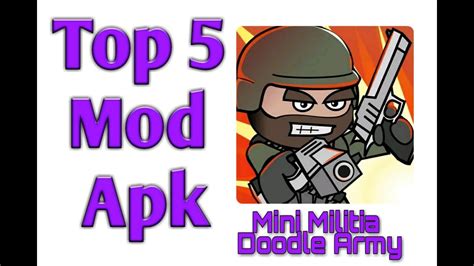 Top 5 Mini Militia Mod Apk New 2019 YouTube