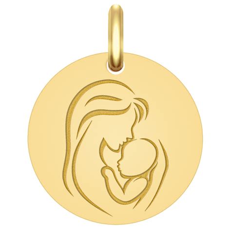 M Daille Vierge L Enfant Le Baiser Or Jaune Ct Premiercadeau