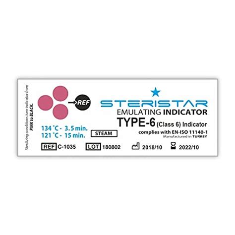 Steristar Class 6 Autoclave Chemical Indicatorsstrips Steam 50 Pcs