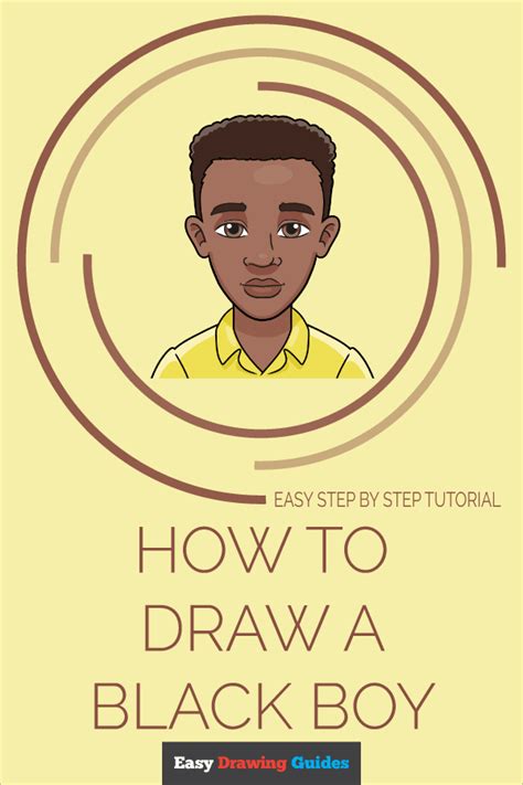 How To Draw A Black Boy Really Easy Drawing Tutorial