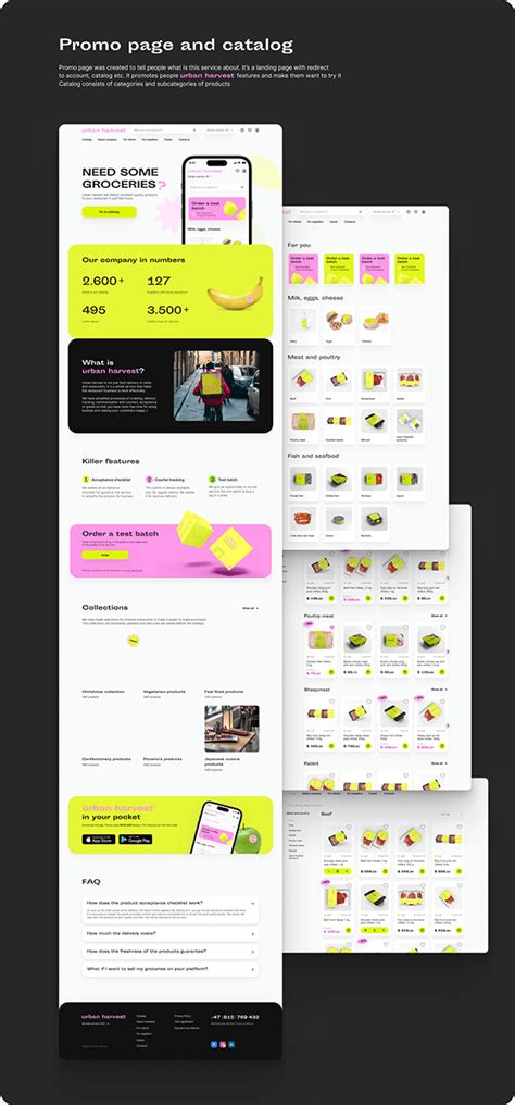 Urban Harvest. Grocery delivery service on Behance