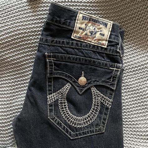 True Religion Jeans 🔌 Men’s Baggy Ricky Straight Leg... - Depop