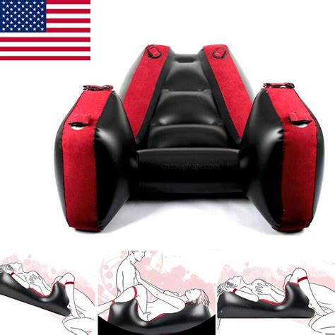 Sexual Inflatable Sofa With Cuff Kit Sex Furniture Bdsm Open Leg