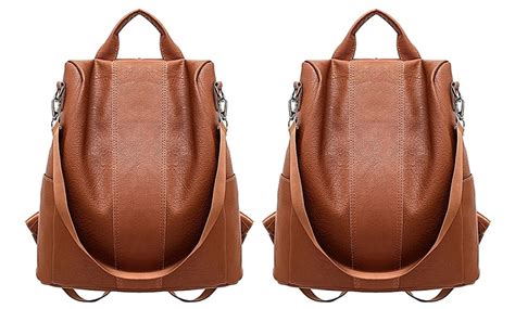 Jusqu Sac Dos Antivol En Cuir Pu Groupon