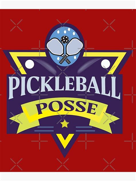 Pickleball Posse Funny Quote For Pickleball Lovers Tiangle Poster For